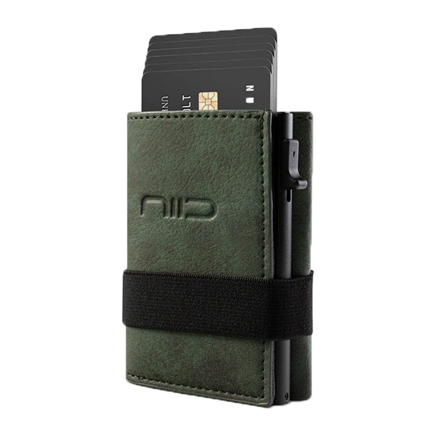 NIID Slide II Vegan Leather Mini Wallet Dark Green – NIID Official