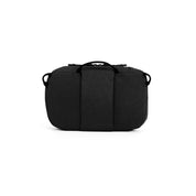 NIID NEO Tech Pouch in black, back view showing top carry handle, rear strap panel and side attachment rings.