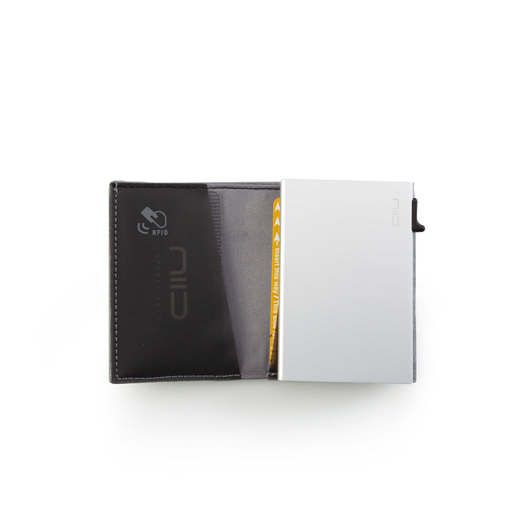 Slim Leather Wallet for Men - NIID Slide II Smart Card Protector with RFID Blocking