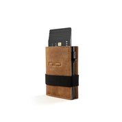 NIID Slide II Vegan Leather Mini Wallet - Premium Minimalist Card Holder with Elastic Band (Blonde)