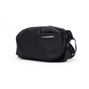 NIID N1 EDC sling bag in diamond grid black, a stylish unisex crossbody bag with minimalist design, perfect for urban daily carry and tech accessory storage.