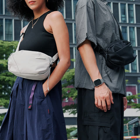 NIID N1 EDC unisex sling bag, stylish minimalist techwear crossbody bag suitable for men and women, perfect for daily urban carry and lightweight travel.
