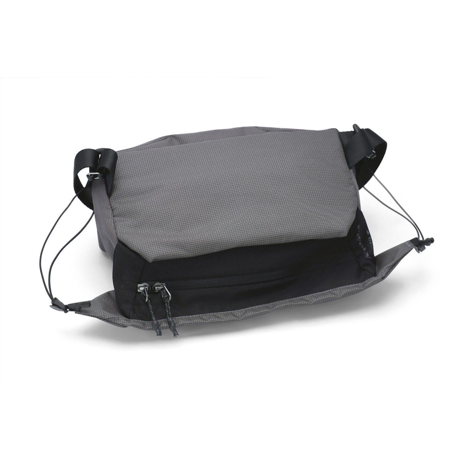 NIID N1 sling bag rear unfolded structure, adjustable drawstring design for extra space and flexible daily using.