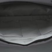 Overhead view of inner separate compartments in NIID N1 sling bag, neat layers to organize different personal belongings clearly.