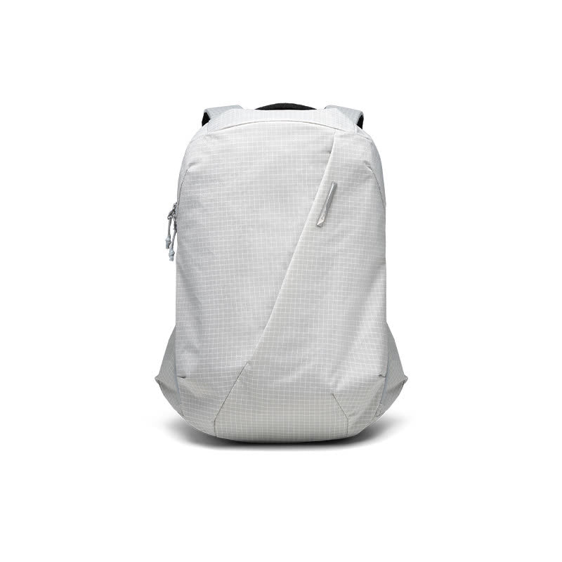 NIID N3 NEO Nomad modular backpack in Glacier Gray, featuring a durable grid pattern fabric, minimalist techwear design, and advanced urban storage system.