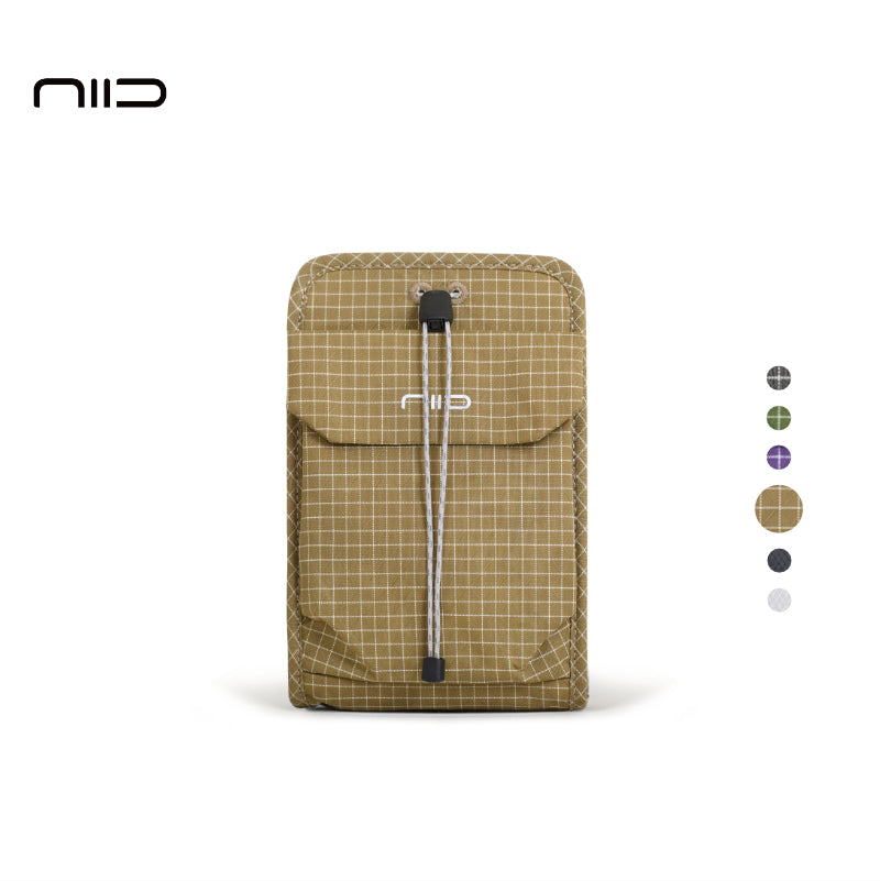 NIID NEO Nomad Pouch in DUNE-TAN Ripstop, a durable urban techwear EDC organizer bag for daily essentials.